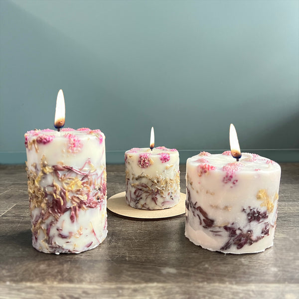 ReStory Scented Botanical Pillar candle - tall