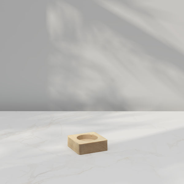 ReStory Kado Tiny minimalistic wooden candle/tea light holder set of 3